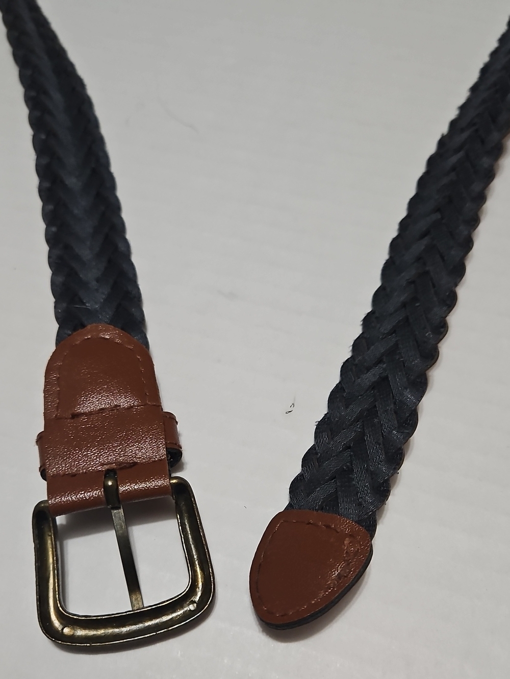 Braided Leather Belt for Women- Brown Size M/L - Picture 7 of 8